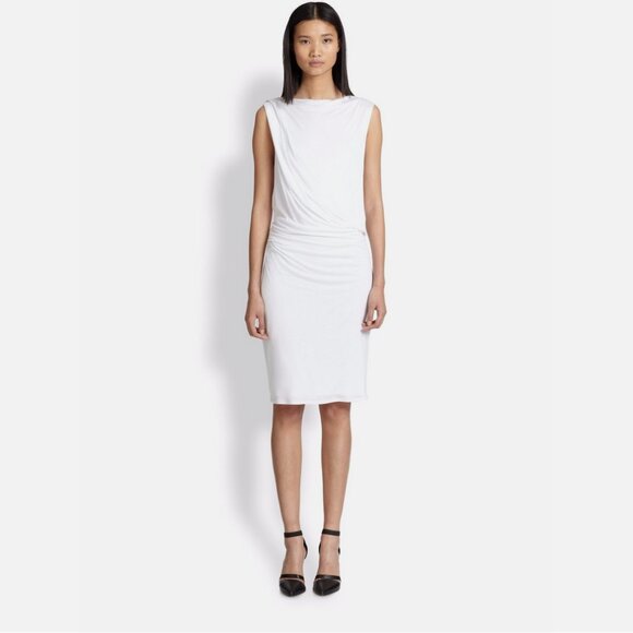 Helmut Lang Scala Gathered Jersey Dress - Picture 1 of 4